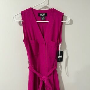 DKNY Pink belted mini dress (brand new)